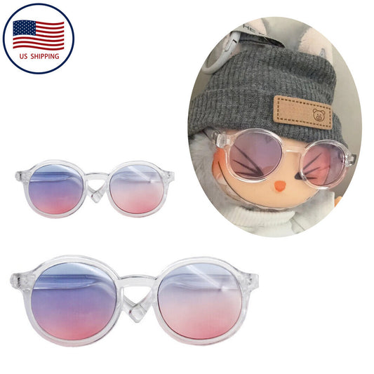 Glasses for Labubu Dolls, Mini Doll Glasses for 3.94-6.69 Inch (10-17 cm) Dolls