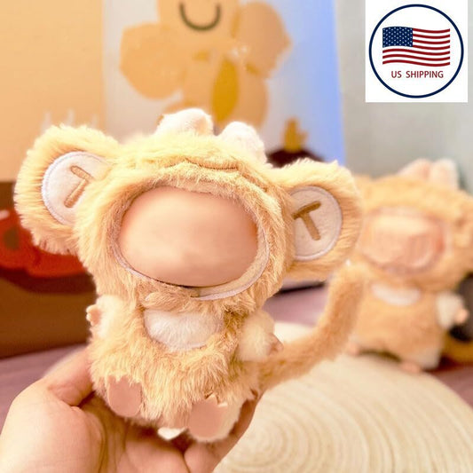 Clothes for 17cm Dolls Cute Monkey Clothes Collector's Adjustable Outfit Set