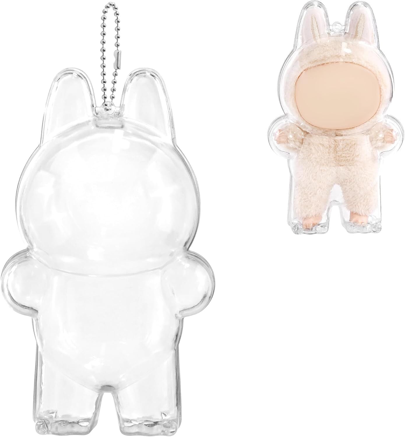 Protective Case for LABUBU, High Clear Acrylic Case Cover for Labubu Doll