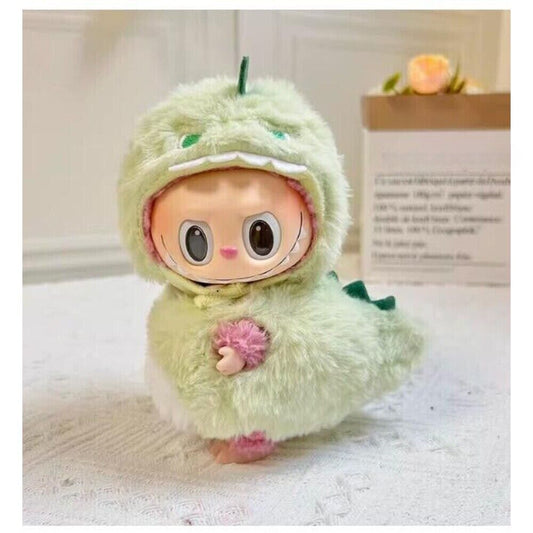 For LABUBU The Monsters Plush Doll Replacing Green Dinosaur Clothes No Toys