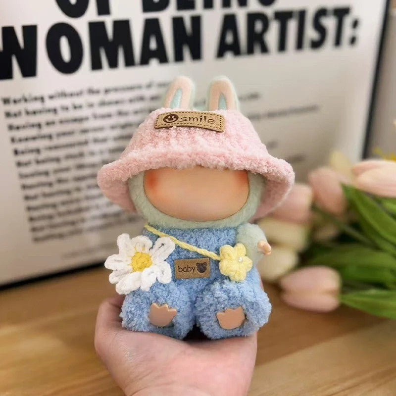 **(Doll Clothes Only) Labubu Gen 1-3 Sitting Party Spring Field Outfit Set | 17cm Vinyl Doll Charm Clothing & Accessories**