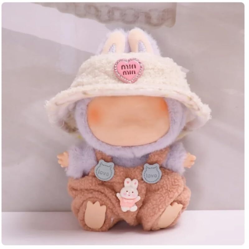 Handmade Clothes for Labubu 3-Piece 17cm Clothes for Labubu Set with Accessories
