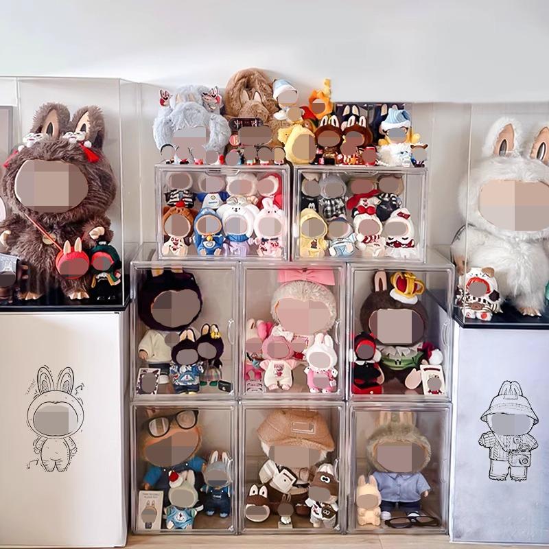 LABUBU Doll Dust Cover | Acrylic Display Case for POP MART Blind Box Figures | Clear Protective Showcase