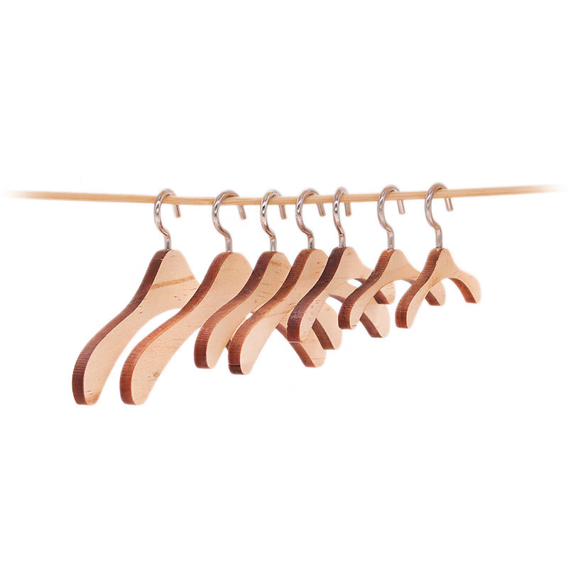 17-20cm Cotton Doll Wooden Wardrobe - Hanger Set for Labubu, American Girl, Shafu & Reborn Dolls