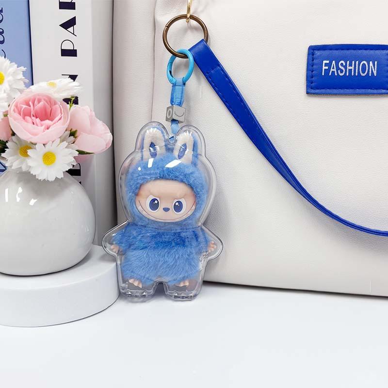 10.5cm Labubu 4th Gen Heart Code Clear Acrylic Protective Case | Hard Shell Display Cover for 10.5cm Vinyl/Plastic Charms