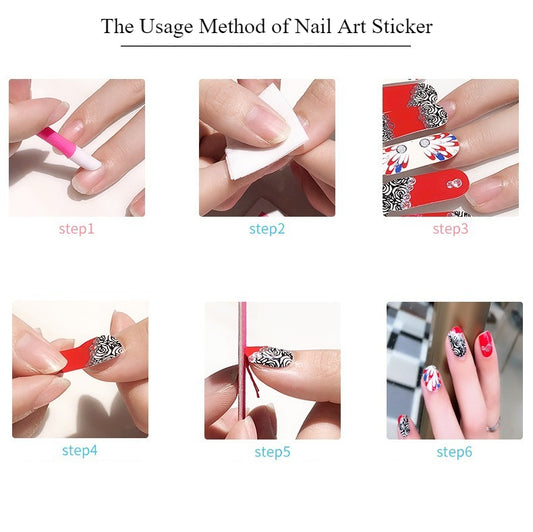 Glow in Dark Halloween Nail Stickers - Waterproof Cartoon Decals for Kids, No Heat Needed