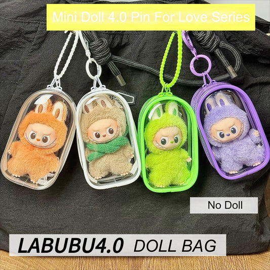 POP MART Labubu 4.0 Pin For Love Protective Cover | Gen 4 Doll Itabag & Outing Carrier