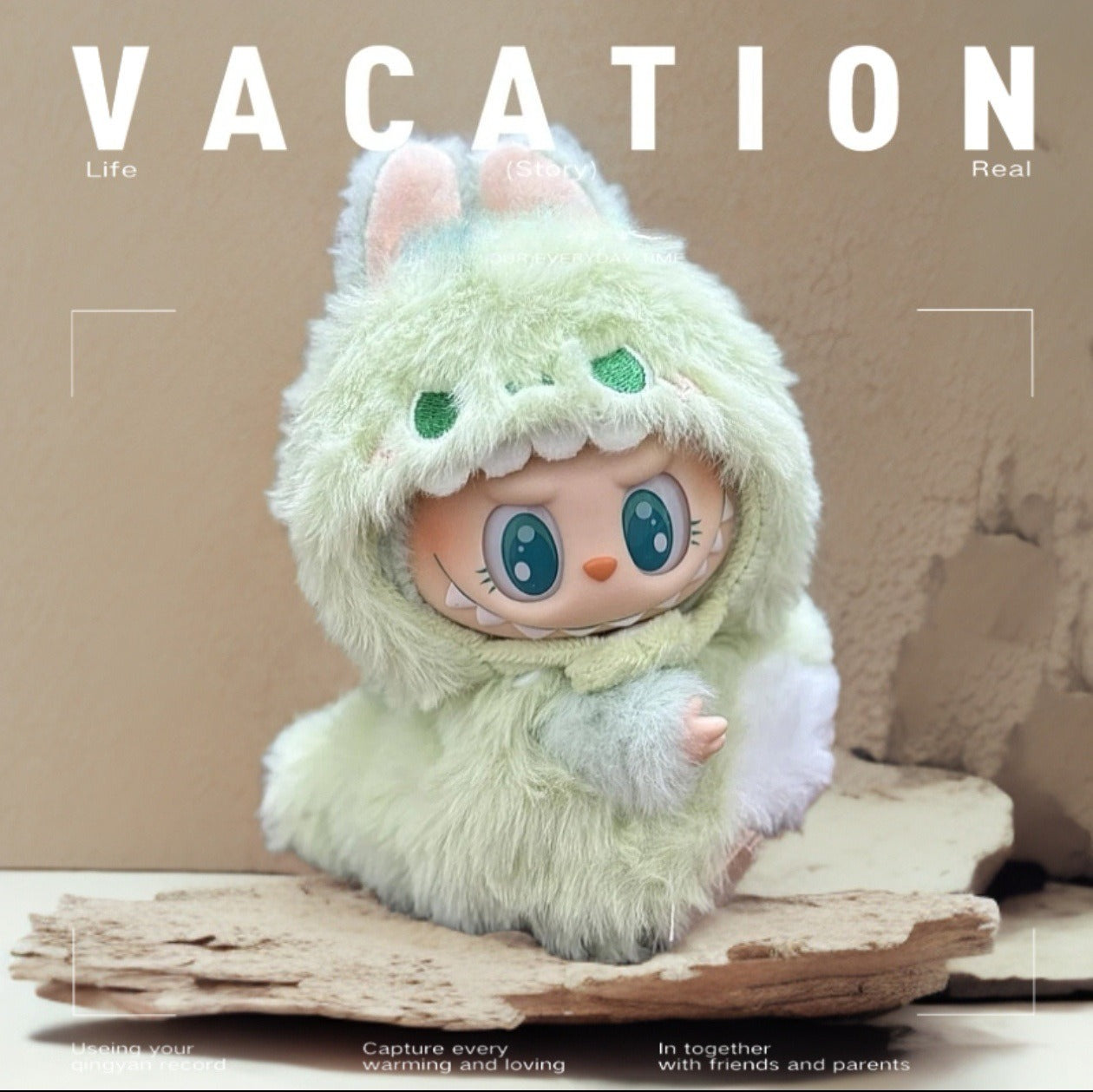 Labubu 1st-2nd Gen Sitting Party Doll Clothes | Macaron Style Outfit Set | Cute Apparel for Blind Box Figurines