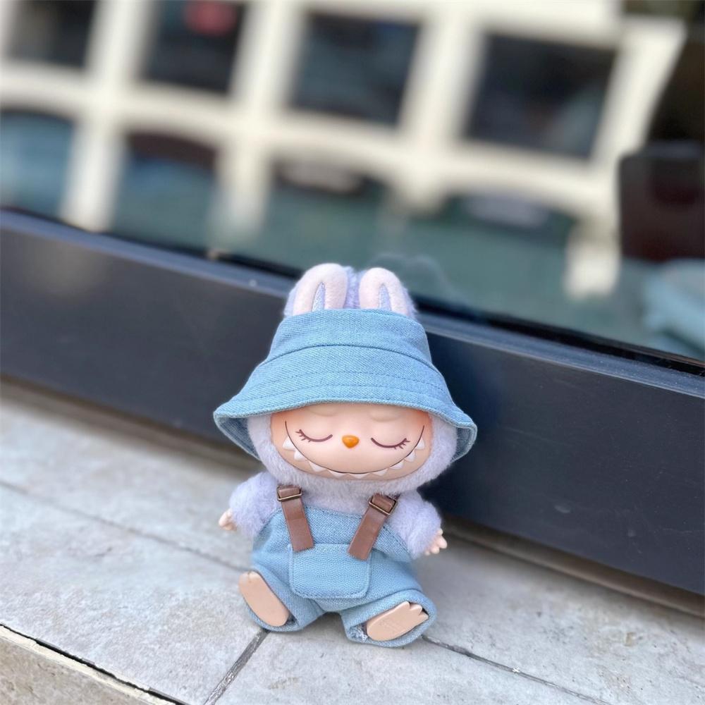 15-17cm Labubu Overalls Outfit - Series 1/2/3 Blind Box Keychain Change Clothes