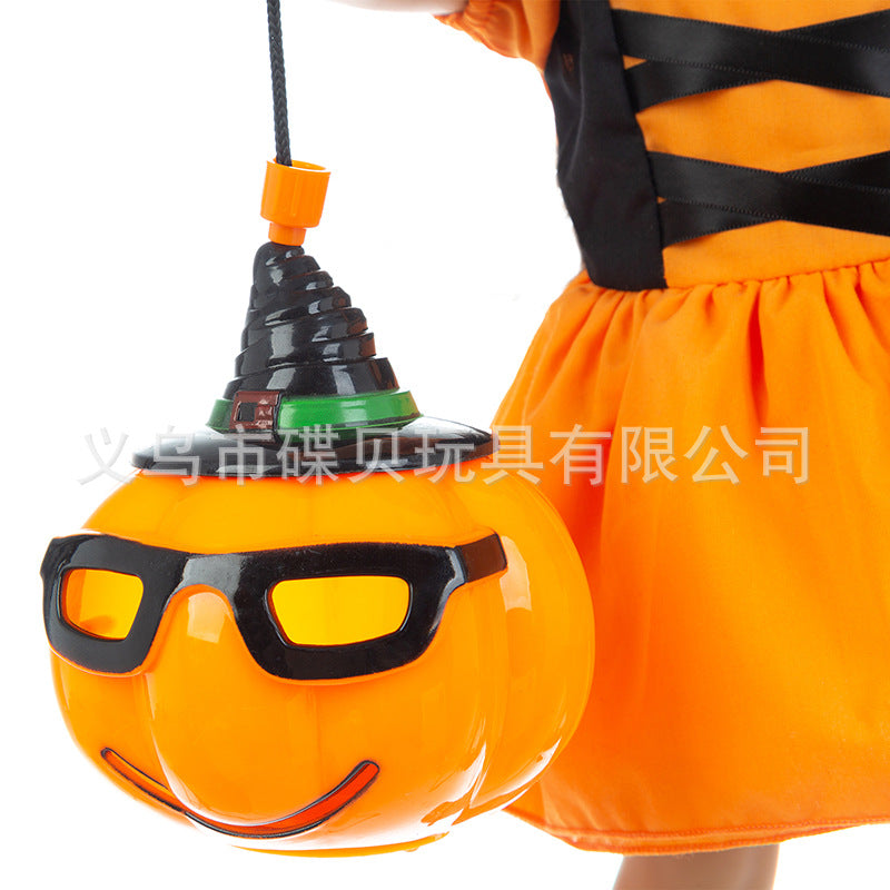 18-inch American Girl Doll Halloween Dress | Trick-or-Treat Costume without Pumpkin Lamp