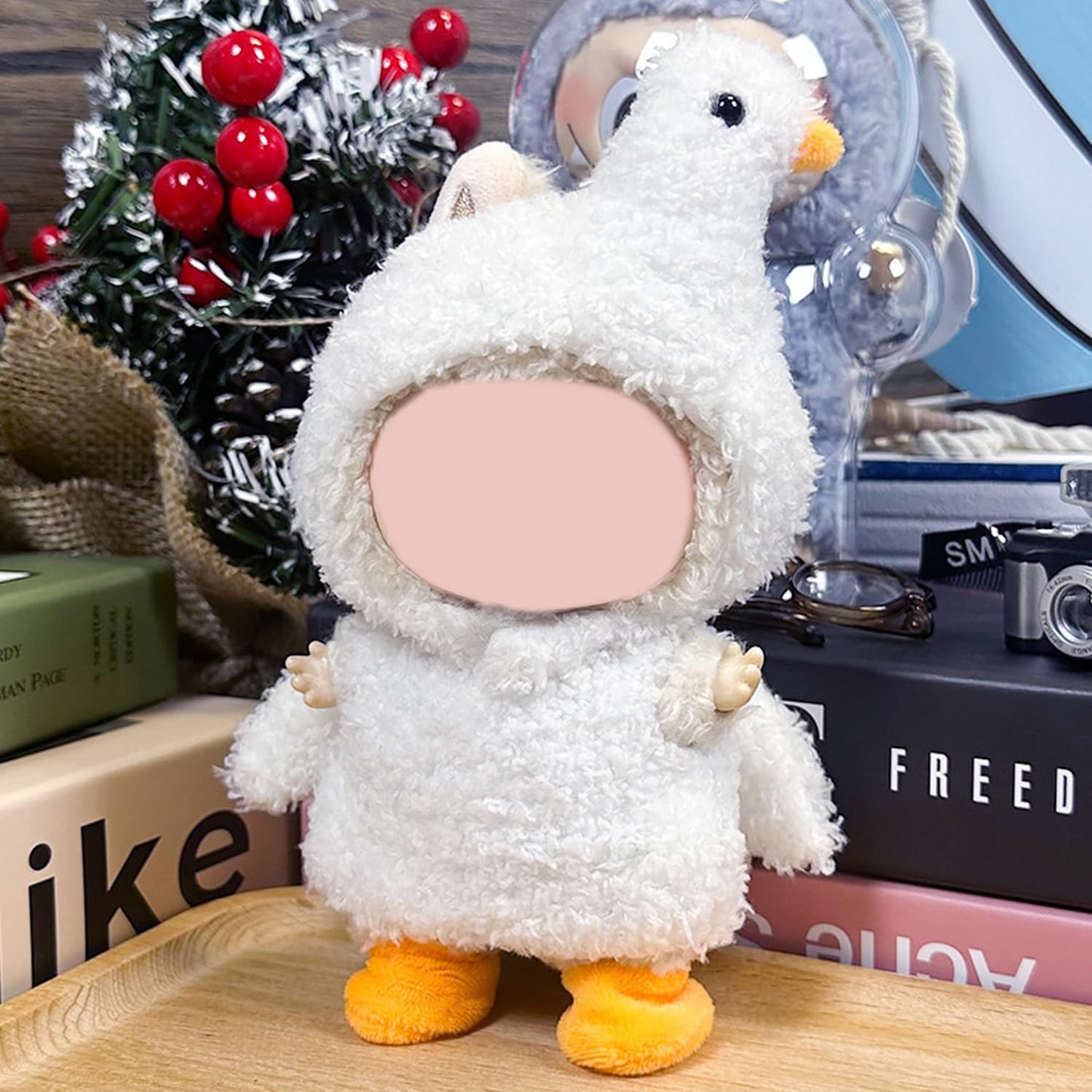 Cute Animal Clothes for LABUBU, Unique and Diverse Outfits for Labubu, No Doll Included (SWAN)