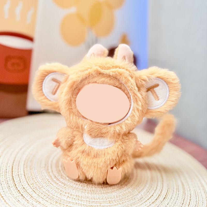 LABUBU CLOTHES for 17cm/6.7" Plush Doll Outfits – No Doll Included – Fashion Accessories for LABUBU Lovers & Collectors (3D Brown Bear)