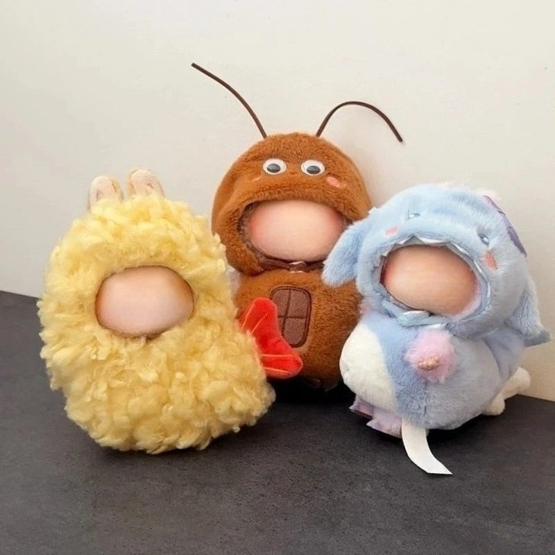 17cm Labubu Macaron Bee Outfit Set for Vinyl Figure 1st/2nd/3rd Gen Keychain Doll