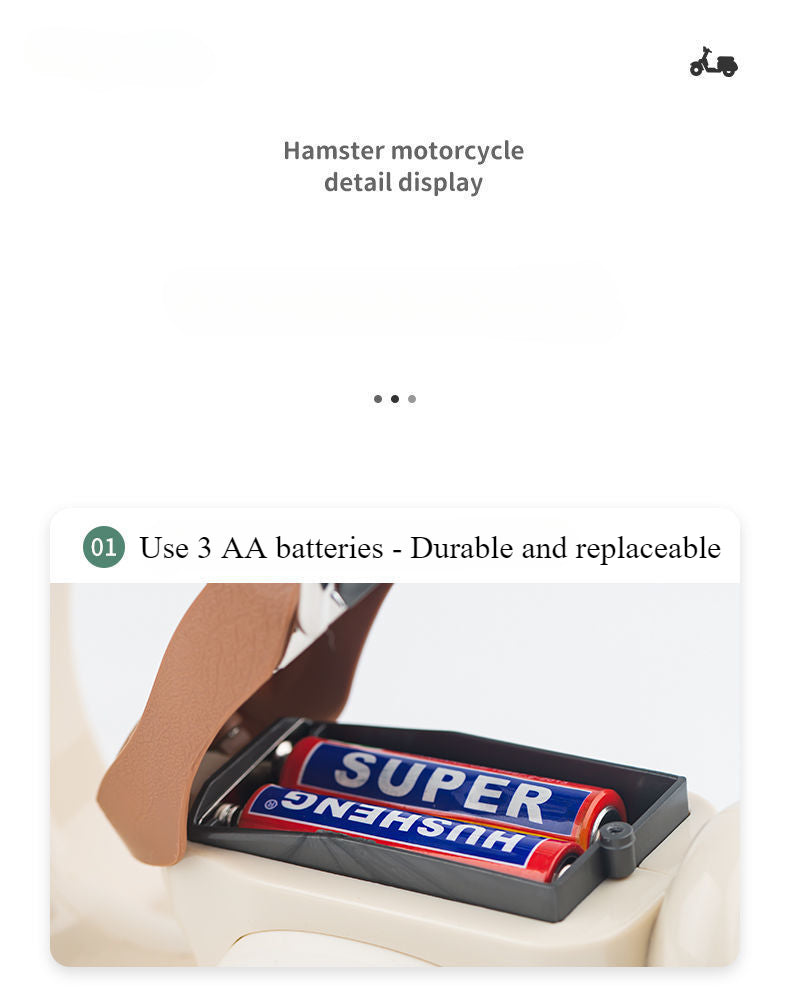 Labubu Poseable Motorcycle Set Movable Mini Scooter & Working Wheels