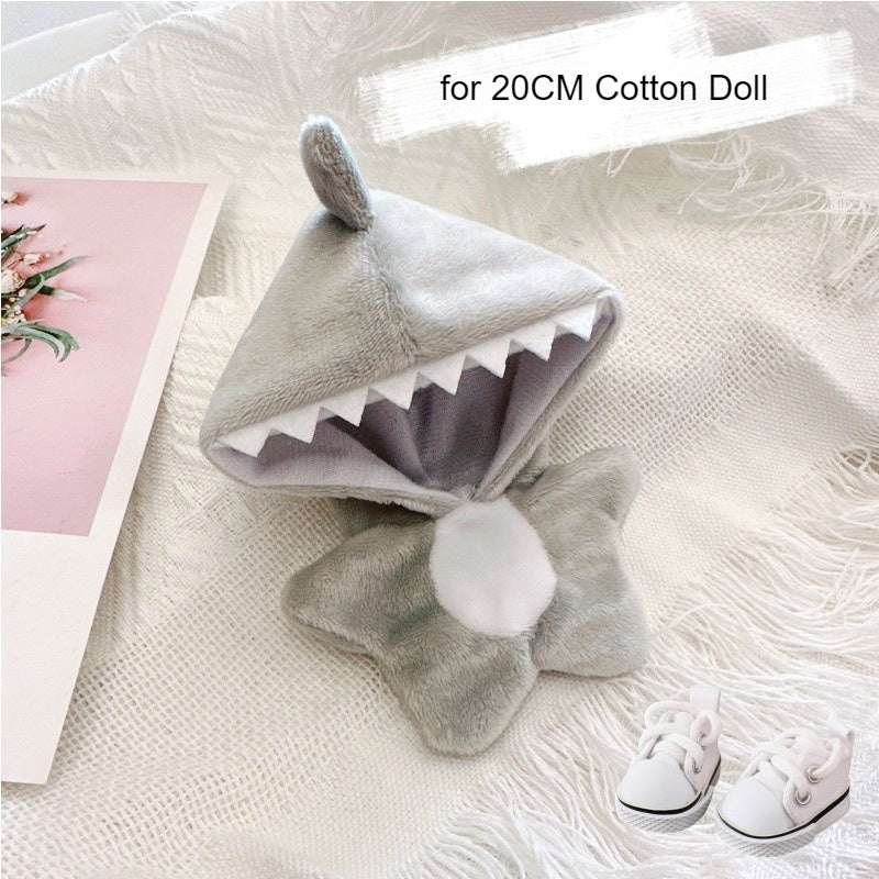 17cm Labubu Macaron Outfit - Blushing Face Vinyl Doll Clothes Change Costume