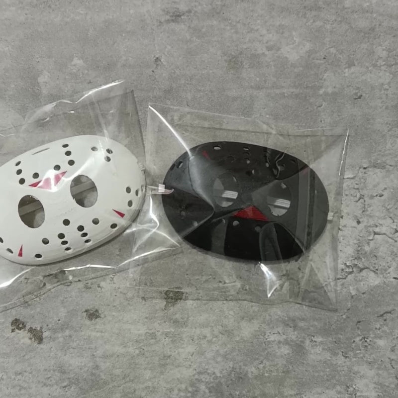Premium Fashion Chic Dolls Accessories - Halloween Labubu Mask - Jason Horror Mask Accessory for Vinyl Doll Costume Party
