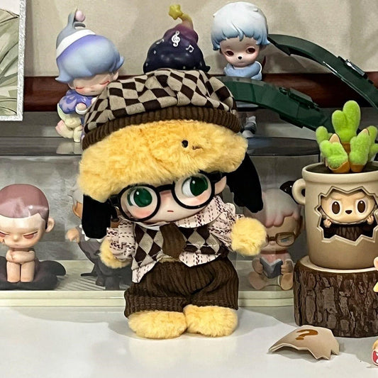 DIMOO x Disney Pluto Outfit - Vintage British Style Knit Set for 10cm Dolls (No Figure)