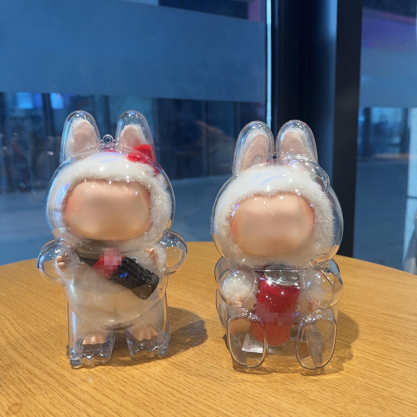 LABUBU Clear Display Case for Cola Series - High-definition, Transparent, Anti-drop & Dustproof Protector for Collectible Doll Case for The Monsters Labubu, Doll Case for LABUBU Accessories