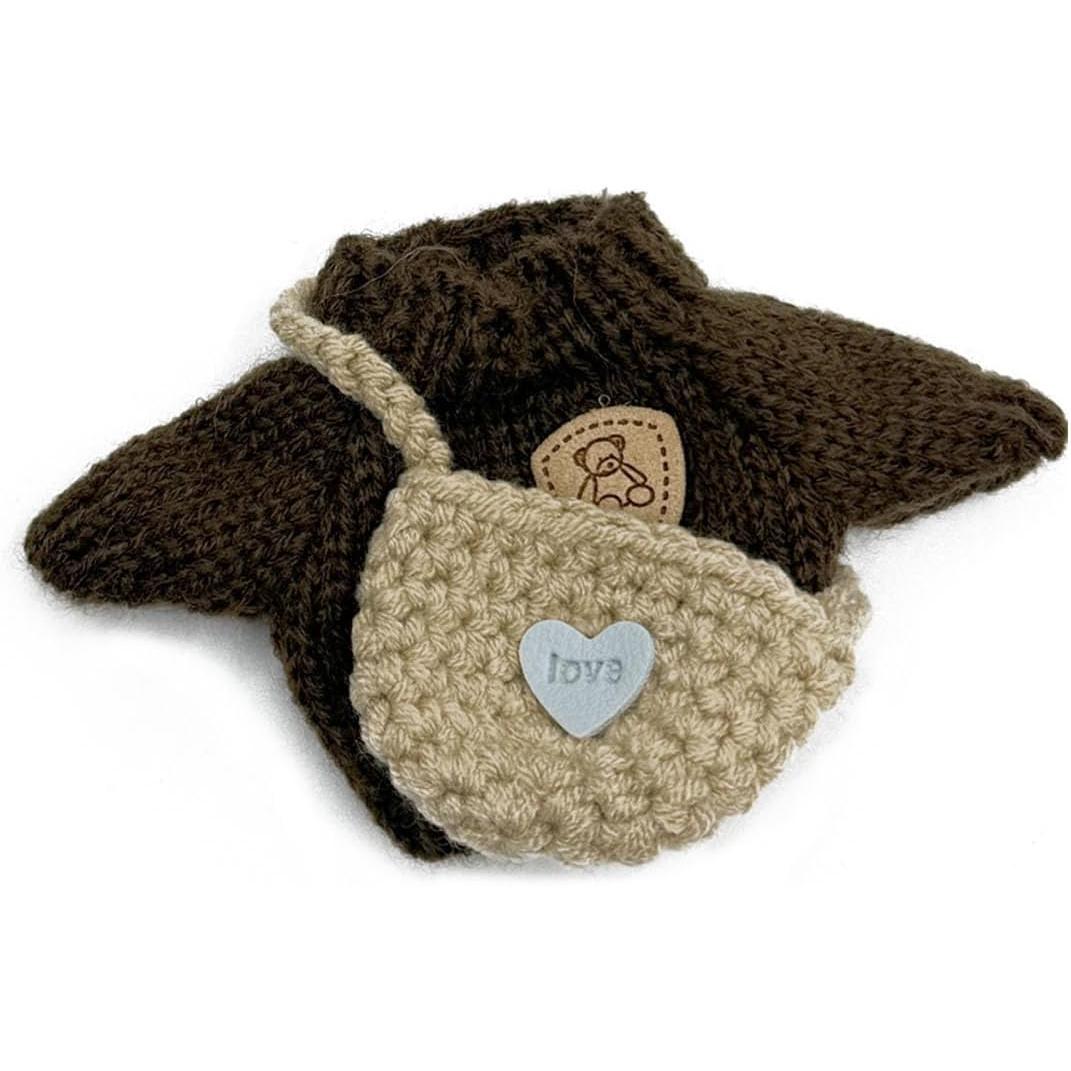 POP MART LABUBU CLOTHES SET(NO Doll), Hat & Overalls Set for 17cm LABUBU Accessories Suit, Cute Clothes for Dress up Unique Style, Stylish Clothes for Doll (Khaki)
