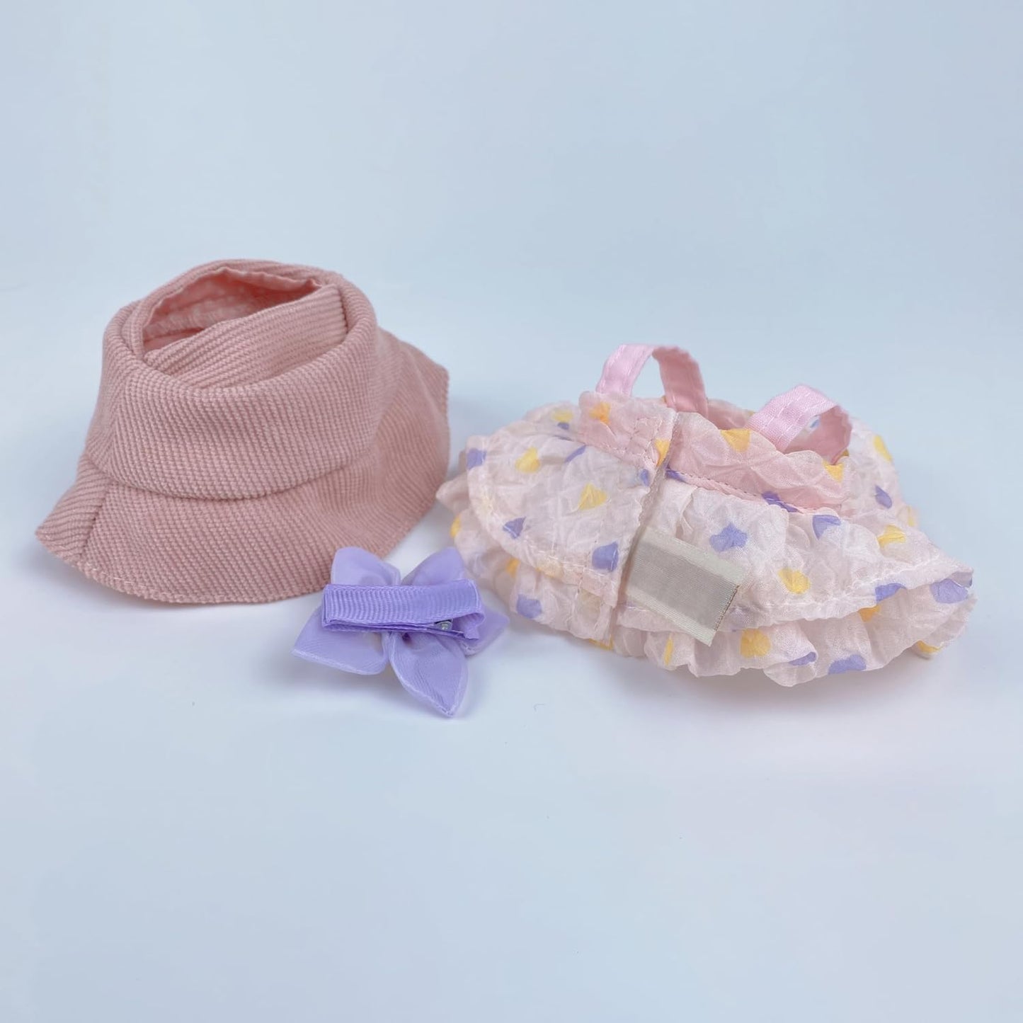 4-piece Set Doll Clothes & Outfits for LABUBU, Premium Fashion Dresses with Accessories for 17cm/6.7" Plush Doll - Premium Collector's Gift Ready for Display, Play and Collection
