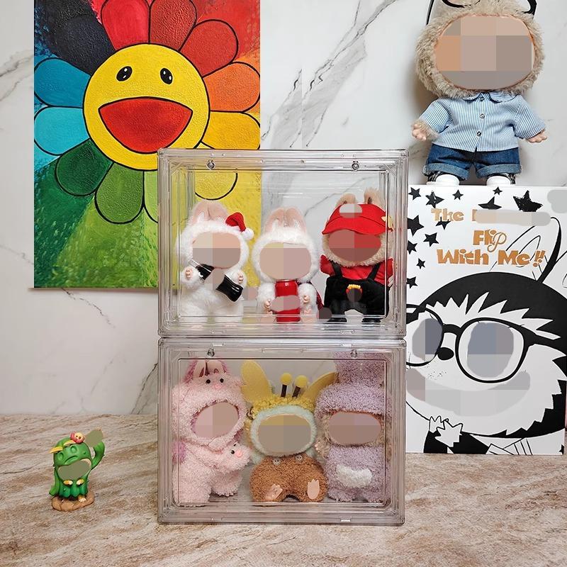 LABUBU Doll Dust Cover | Acrylic Display Case for POP MART Blind Box Figures | Clear Protective Showcase