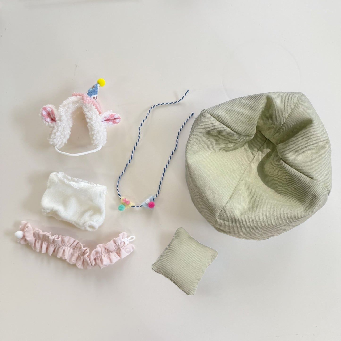 CRYBABY Tears Factory Lamb Set | Clothes Only for Vinyl-Faced Plush Blind Box Dolls