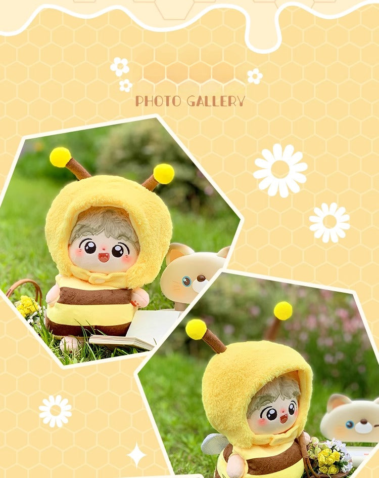 17cm Labubu Macaron Bee Outfit Set for Vinyl Figure 1st/2nd/3rd Gen Keychain Doll