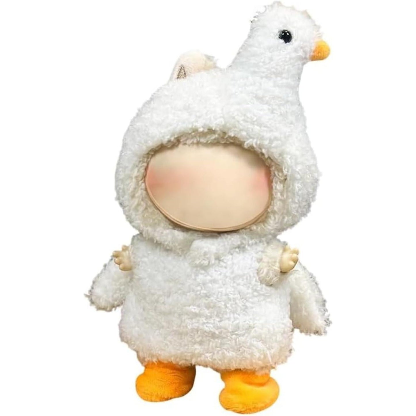 Stylish Adorable for LABUBU Clothes Outfits – 17cm Outfit with Exquisite Accessories for Dressing Up (No Doll Included) (Little Swan (hat+Sweater+Socks))