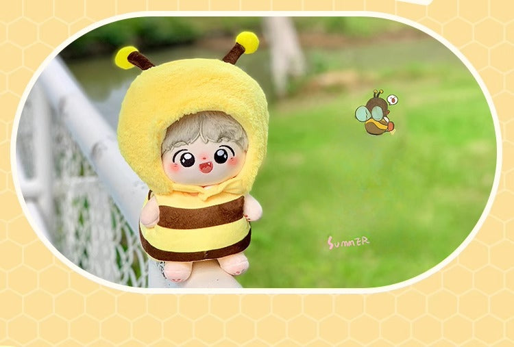 17cm Labubu Macaron Bee Outfit Set for Vinyl Figure 1st/2nd/3rd Gen Keychain Doll