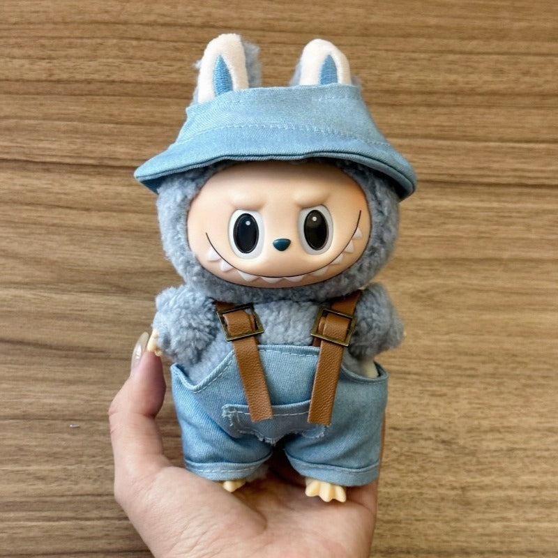 17cm Labubu Outfit Set - Trendy Clothes for Series 1/2/3 Vinyl Doll Change Fashion