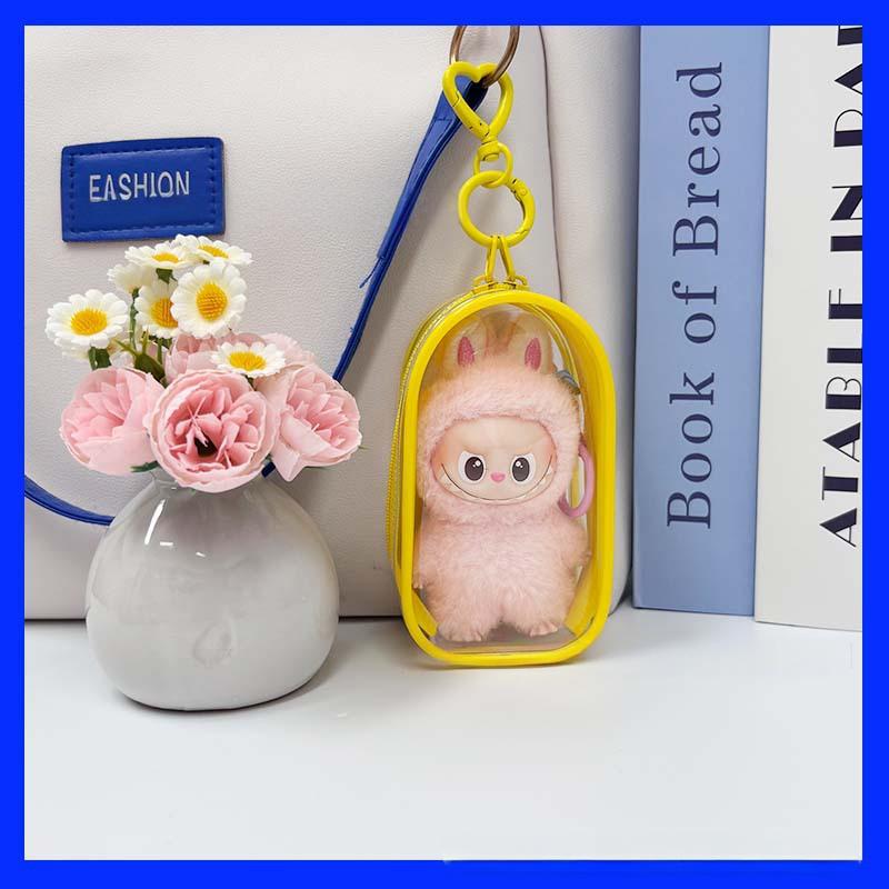 10.5cm Labubu 4th Gen Heart Code Collection Vinyl Doll Carrier | Dust-Proof Storage Cover & Protective Case with Clear PVC Window for 10.5cm Mini Charms