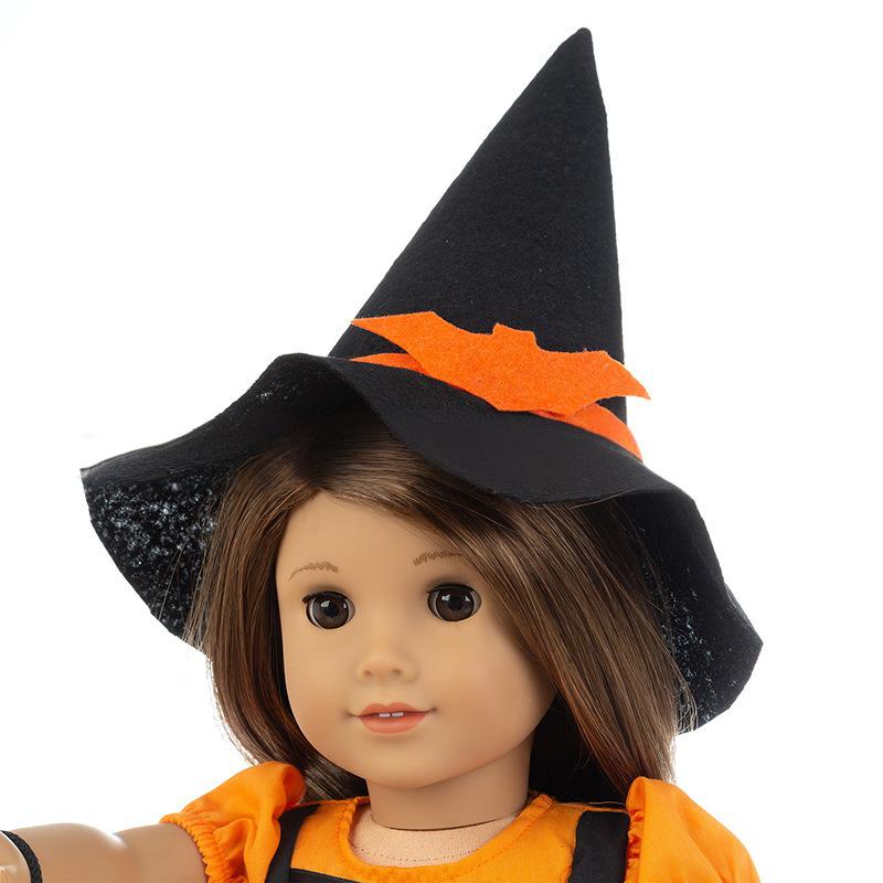 18-inch American Girl Doll Halloween Dress | Trick-or-Treat Costume without Pumpkin Lamp