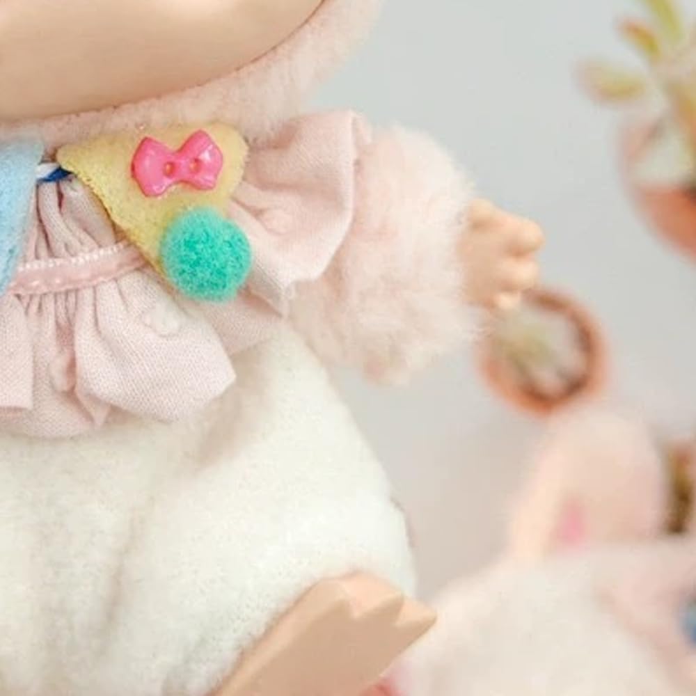 Clothes for 17cm Labubu Halloween Clothes, Cute Outfit and Hat for Labubu Dresses, Fashion Handmade Accessories for Labubu Doll (Pumpkin)