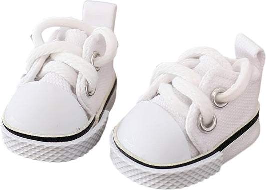 17cm Doll Shoes (No Doll), Mini Shoes Replacement, Cute Kawaii Fashion Shoes for 6.7inch Doll Suit, Shoes & Clothes Accessories for 1st/2nd/3rd Gen Doll Play & Display White