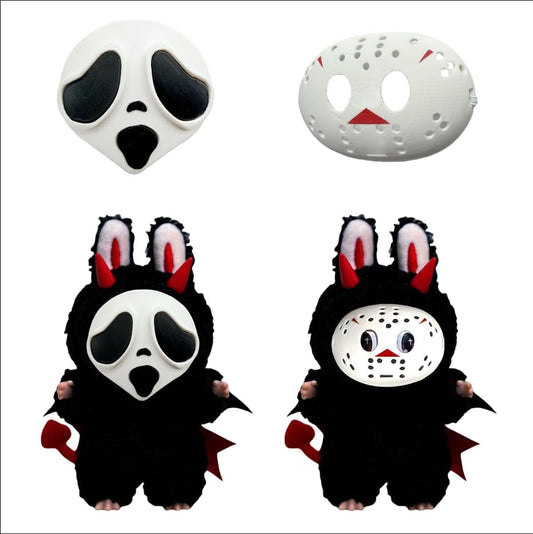 1PC Spooky Face Cover for 17cm Fashion Dolls,Halloween Costume Party Accessory