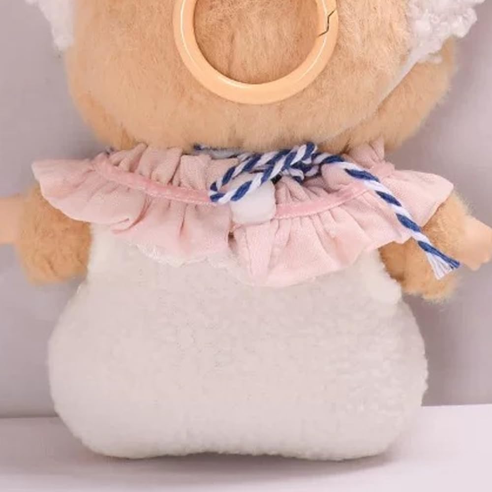 Clothes for 17cm Labubu Halloween Clothes, Cute Outfit and Hat for Labubu Dresses, Fashion Handmade Accessories for Labubu Doll (Pumpkin)
