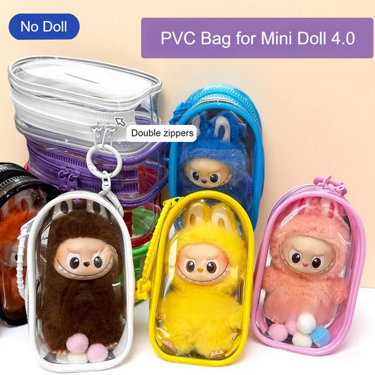 POP MART Labubu 4.0 Pin For Love Crystal-Clear Protective Display Case