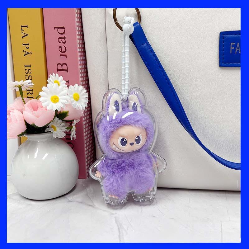 10.5cm Labubu 4th Gen Heart Code Clear Acrylic Protective Case | Hard Shell Display Cover for 10.5cm Vinyl/Plastic Charms