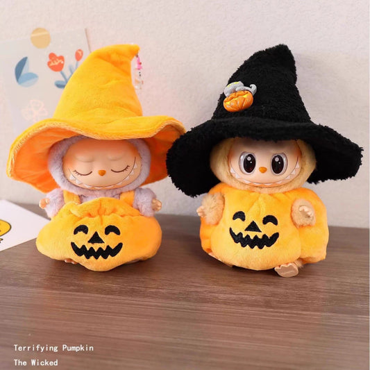 Halloween Pumpkin Outfit Set for Labubu Dolls | Festival Series Clothes Only