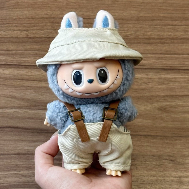 17cm Labubu Outfit Set - Trendy Clothes for Series 1/2/3 Vinyl Doll Change Fashion