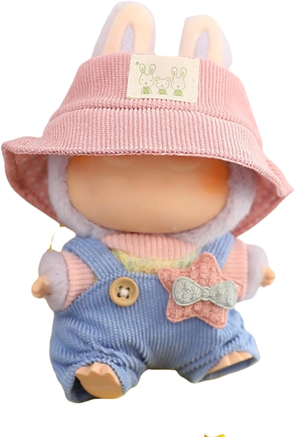 Clothes for Labubu(NO Dolls)，3 Pieces Dress Outfit Set for 6.7inch（17cm） Doll Suit,Clothes Accessories for 1st/2nd/3rd Gen Doll Play，Green Dress Series Is More Healthy and Natural (Green dress)