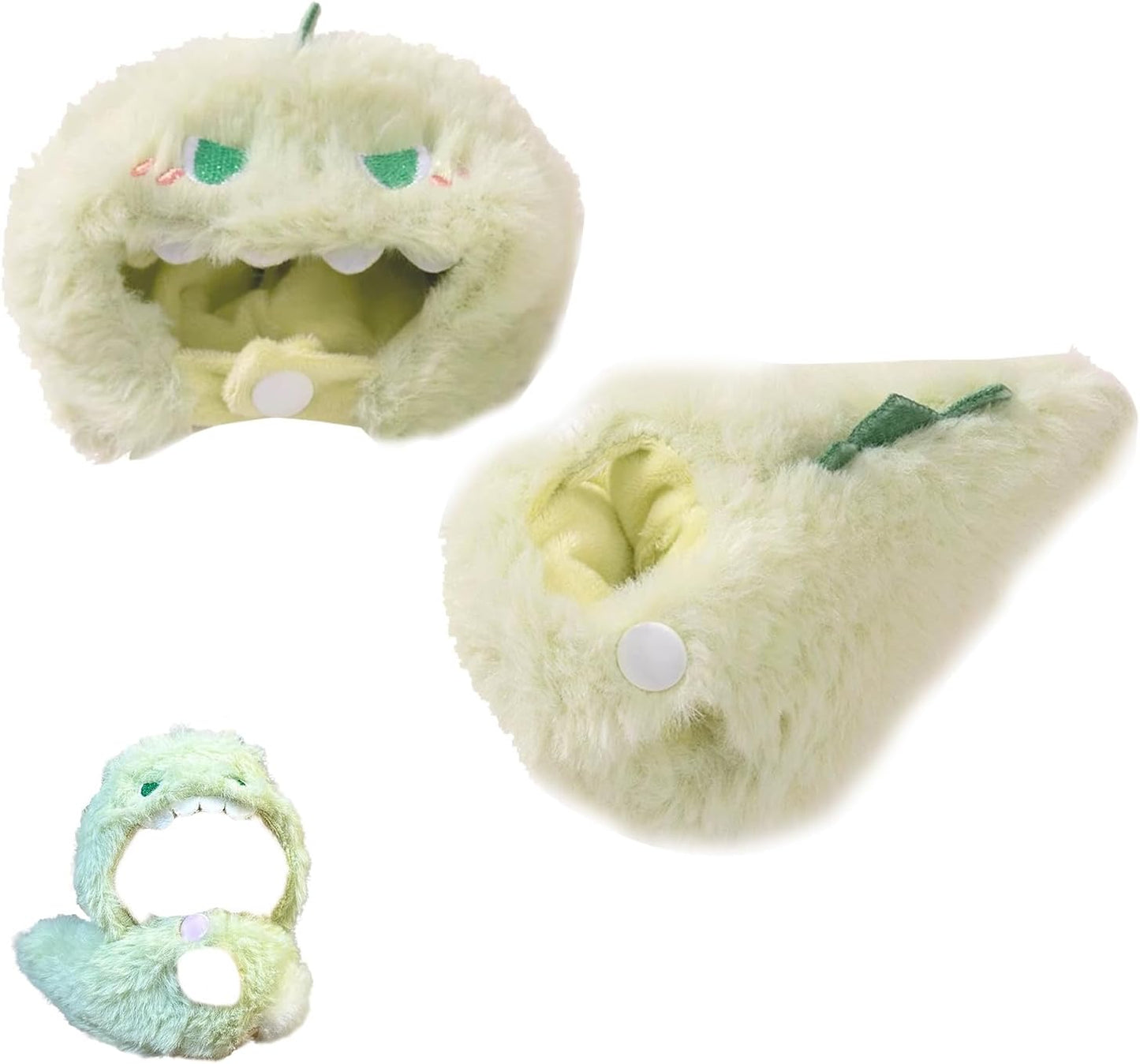 Clothes for 17cm Labubu Halloween Clothes, Cute Outfit and Hat for Labubu Dresses, Fashion Handmade Accessories for Labubu Doll (Pumpkin)
