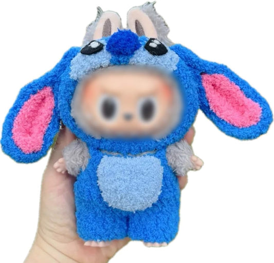 Plush Clothing for Labubu (NO Doll) for Macaron for Have a Seat and for Big into Energy,Handmade Plush Clothes Set for 6.7 inches Doll,Premium Outfit with Accessories for Labubu V1/V2/V3 (Puppy)
