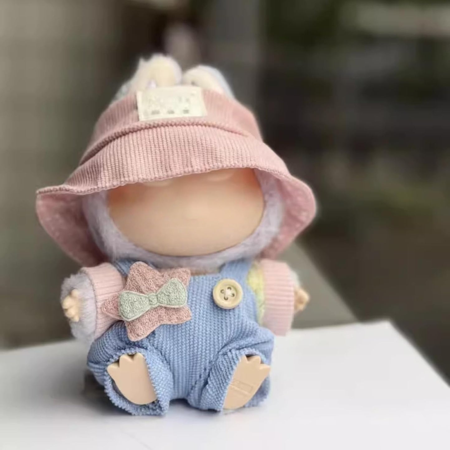 Clothes for Labubu(NO Dolls)，3 Pieces Dress Outfit Set for 6.7inch（17cm） Doll Suit,Clothes Accessories for 1st/2nd/3rd Gen Doll Play，Green Dress Series Is More Healthy and Natural (Green dress)