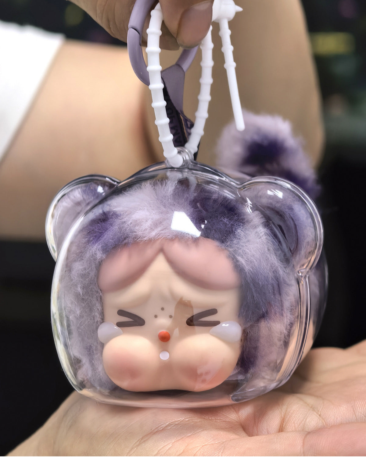 CRYBABY Leopard & Cat Series - Clear Vinyl Protective Case for Emotional Doll Display