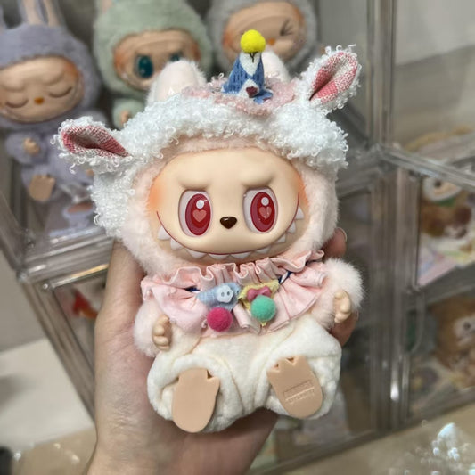 "POP MART Labubu Sit-Sit Party Summer Outfit - 17cm Doll Clothes Set for Gen 2 Figures (No Doll Included)