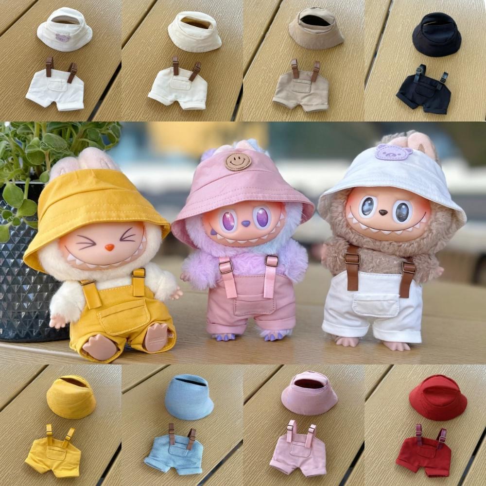 15-17cm Labubu Overalls Outfit - Series 1/2/3 Blind Box Keychain Change Clothes