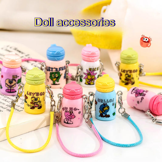 Mini Thermos Pendant | Miniature Resin Lifelike Water Cup – Cute DIY Backpack Decoration, Small Gift for Students