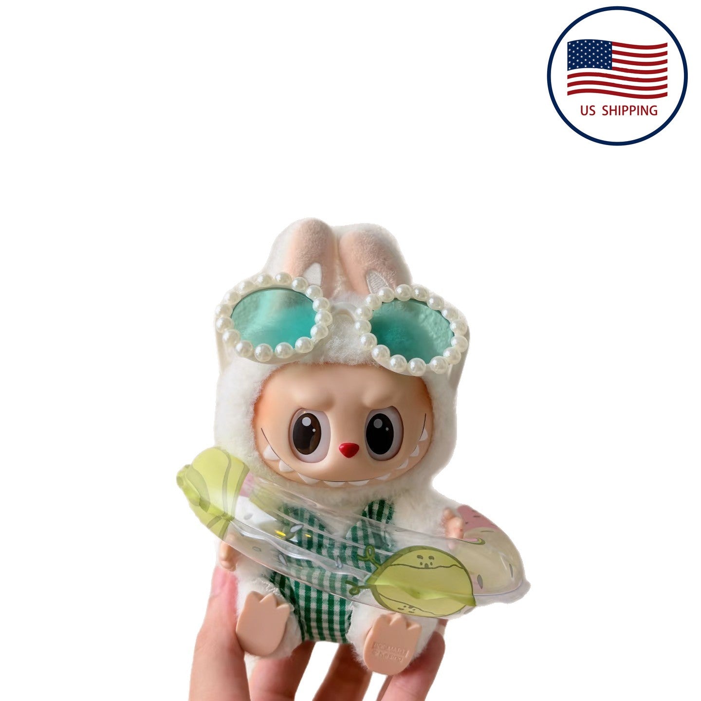 17cm Labubu Dopamine Swimsuit - Summer Outfit for Series 1/2/3 Vinyl Doll Clothes