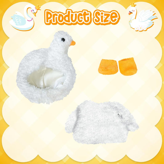 Clothes Fit for LABUBU Doll, Fashion Doll Clothes Outfit Set Cute Theme Designer Toys Dress Accessories for Collector Fans Display (Cygnet)